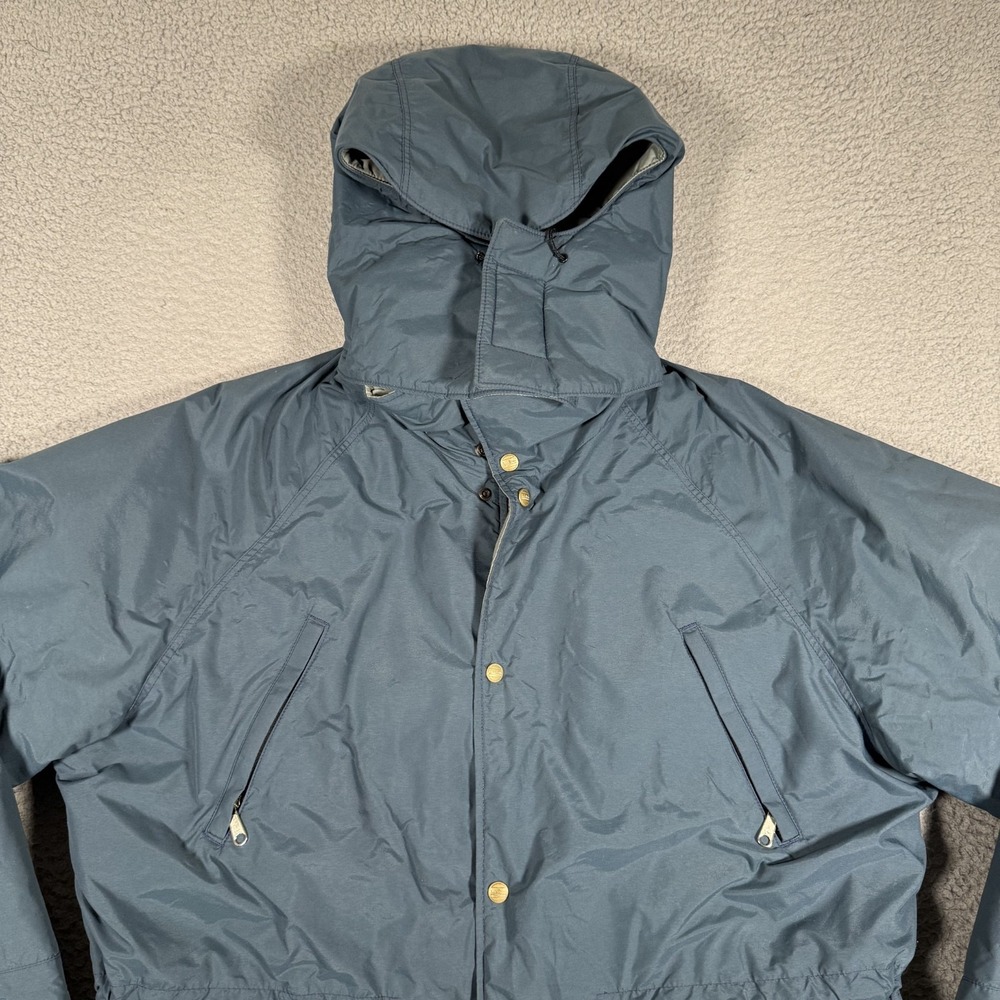 Vintage LL Bean Jacket Mens Large Blue Snow Parka Full Zip Hooded Goretex USA - Picture 2 of 11